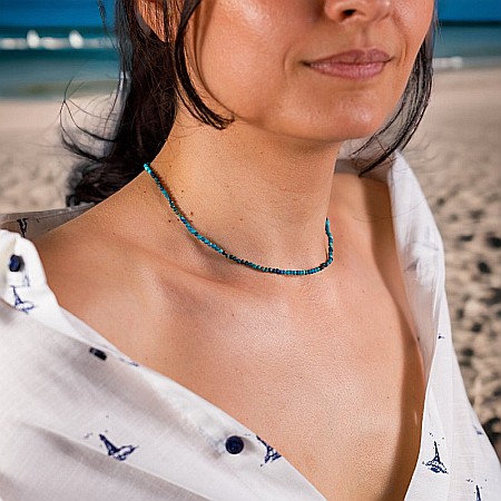 Colier choker Minis pietre semipretioase Crisocola [9]