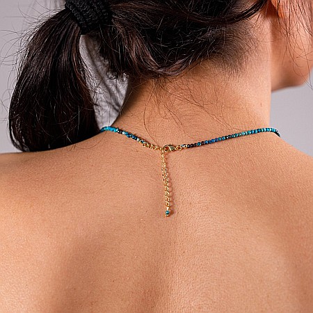 Colier choker Minis pietre semipretioase Crisocola [10]