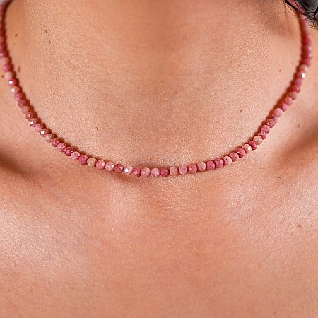 Colier choker Minis pietre semipretioase Rodonit [13]