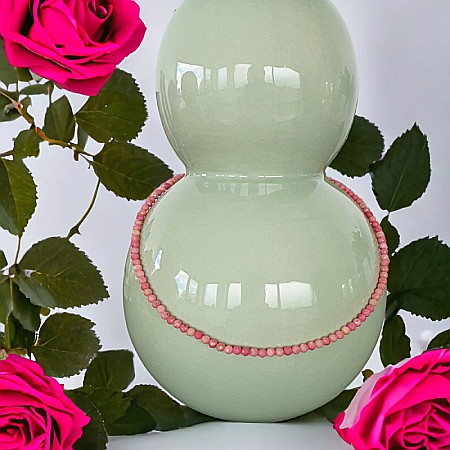 Colier choker Minis pietre semipretioase Rodonit [5]