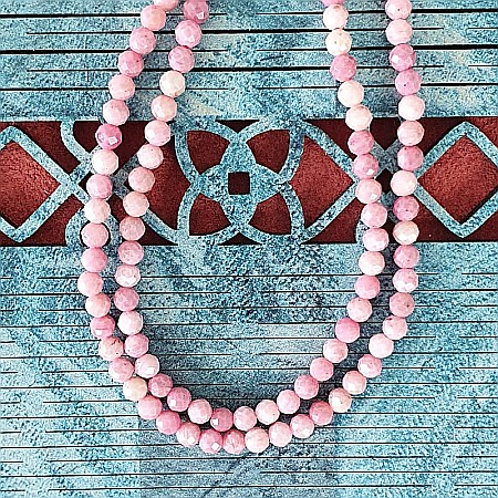 Colier choker Minis pietre semipretioase Rodonit [8]