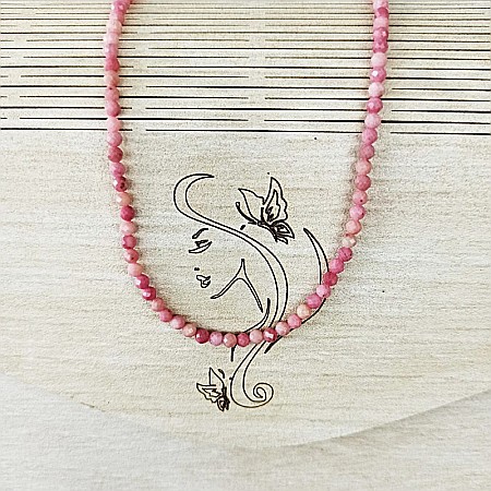 Colier choker Minis pietre semipretioase Rodonit [10]