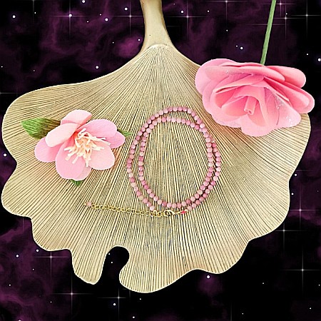 Colier choker Minis pietre semipretioase Rodonit [1]