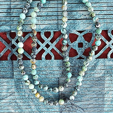 Colier choker Minis pietre semipretioase turcoaz african [7]