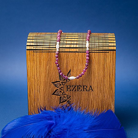 Colier Choker Naveen din pietre naturale de Rubin cu sistem de inchidere din argint 925 [7]