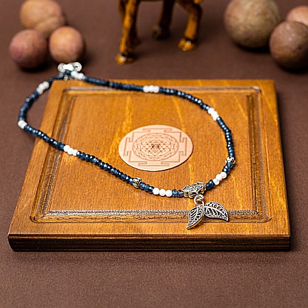 Colier Choker Ravindra din pietre naturale de Safir cu accesorii si sistem de inchidere din argint 925 [4]