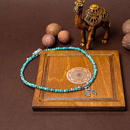 Colier choker pietre naturale Jad fatetat Ajay cu charm-uri si sistem de inchidere din argint 925 [3]