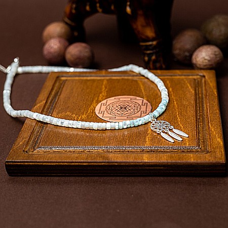 Colier Choker Tanya din sidef de scoici, inchidere si accesorii din argint 925 [2]