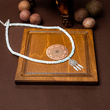 Colier Choker Tanya din sidef de scoici, inchidere si accesorii din argint 925 [3]