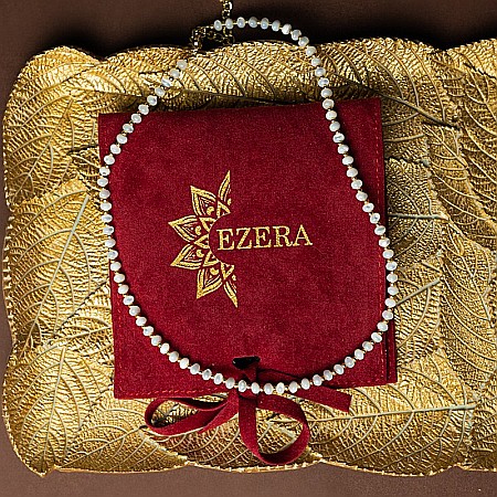 Colier din perle Mother of Pearls, Chocker Kamia cu inchizatoare din cupru, placat cu aur de 18K [4]