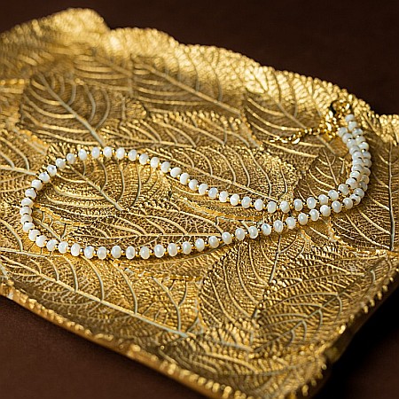 Colier din perle Mother of Pearls, Chocker Kamia cu inchizatoare din cupru, placat cu aur de 18K [2]