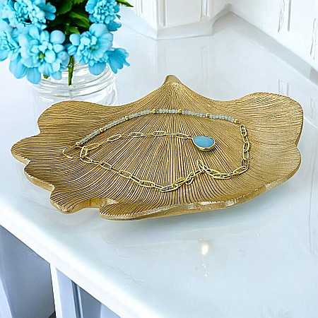 Colier lariat cu piatra naturala calcedonie albastra in forma de lacrima placat cu aur [2]