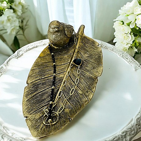 Colier lariat cu piatra naturala onix negru in forma de lacrima placat cu aur [3]