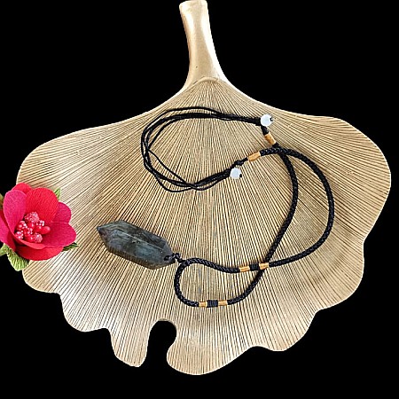 Colier Mani reglabil, cu varf dublu de Labradorit [3]