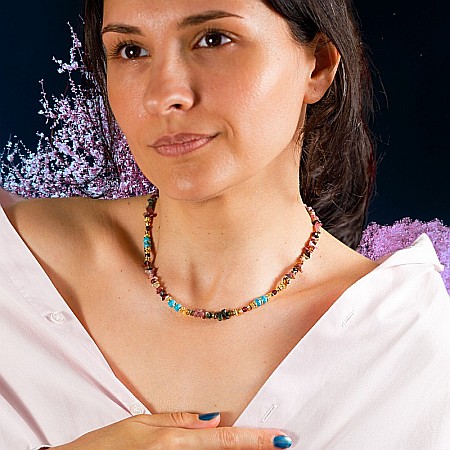 Colier Turmalina Colorata Cipsuri Anand, imbratiseaaza frumusetea naturii [11]