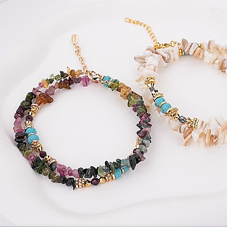 Colier Turmalina Colorata Cipsuri Anand, imbratiseaaza frumusetea naturii [3]