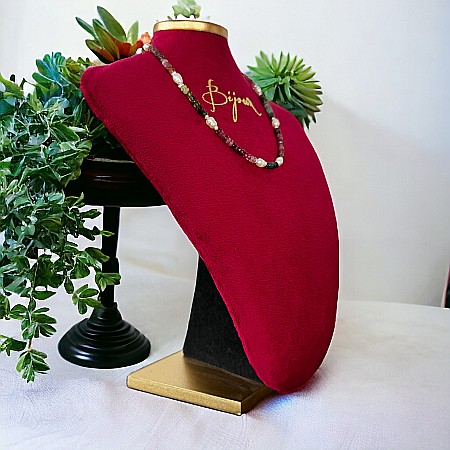 Descopera Magia si Eleganta in Colierul Nostru Unic din Perle Naturale si Cristale de Turmalina Multicolora cu argint [3]