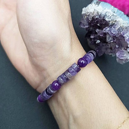 Dormi mai bine cu bratara din cristale de Ametist si Jad Serenity [1]