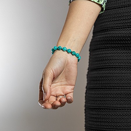 Florena, bratara femei handmade din cristale de Amazonit [3]