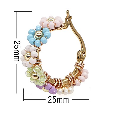 Lasa energia feminina sa curga, cercei colorati din margele de nisip [1]