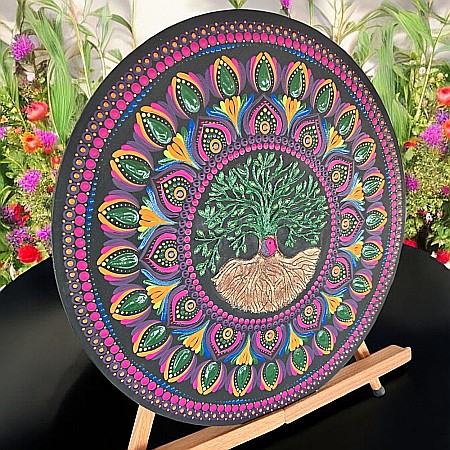 Mandala Copacul Vietii - O explozie de culoare si semnificatie, 40 cm [1]
