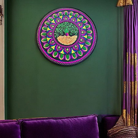 Mandala Copacul Vietii - O explozie de culoare si semnificatie, 40 cm [2]