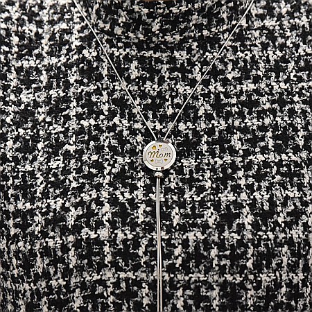 Medalion Difuzor Uleiuri Esentiale, Aromaterapie, Mom, cu Lant Snake din Otel Inoxidabil, 52.5 cm [9]