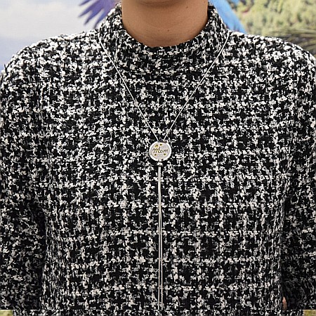 Medalion Difuzor Uleiuri Esentiale, Aromaterapie, Mom, cu Lant Snake din Otel Inoxidabil, 52.5 cm [8]