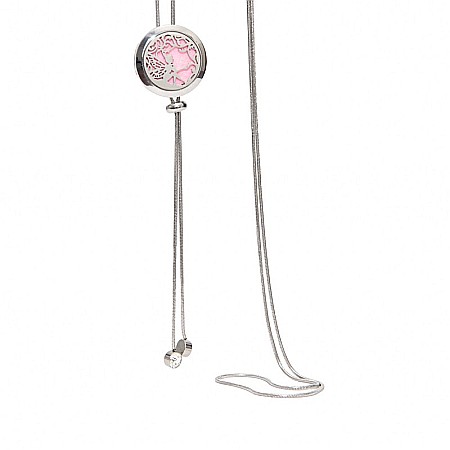 Medalion Difuzor Uleiuri Esentiale, Aromaterapie, TINKER BELL, cu Lant Snake din Otel Inoxidabil, 52.5 cm [7]