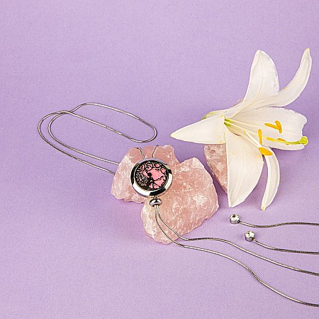 Medalion Difuzor Uleiuri Esentiale, Aromaterapie, TINKER BELL, cu Lant Snake din Otel Inoxidabil, 52.5 cm [1]