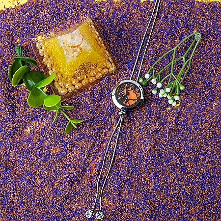 Medalion Difuzor Uleiuri Esentiale, Aromaterapie, TINKER BELL, cu Lant Snake din Otel Inoxidabil, 52.5 cm [3]