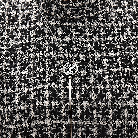 Medalion Pentru Aromaterapie COPACUL VIETII INIMA, cu Lant Snake din Otel Inoxidabil, 52.5 cm [5]