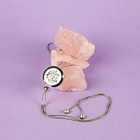 Medalion Pentru Aromaterapie LIVE by FAITH, cu Lant Snake din Otel Inoxidabil, 52.5 cm [1]