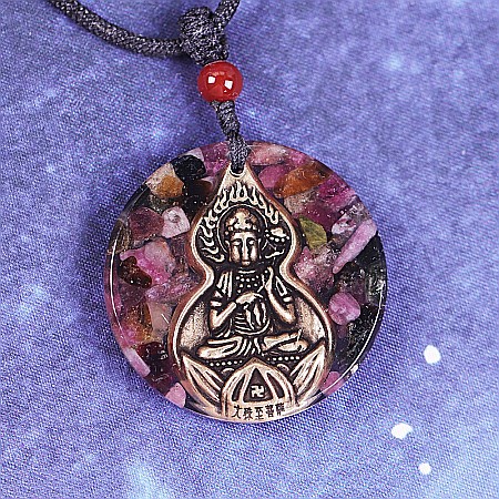 Pandantiv orgon cristale Turmalina cu statueta Buddha [1]