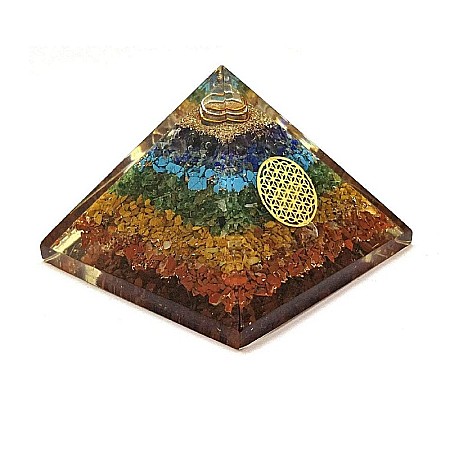 Piramida orgonica “Abira” Generatoare de Energie 7 Chakre cu Simbol Floarea Vietii [3]