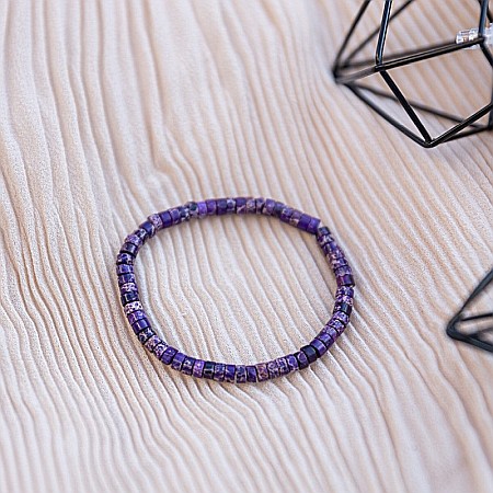 Set 3 bratari handmade Esther din piatra naturala de Jasp Sediment Marin si Cuart Roz [6]