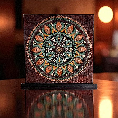 Tablou Mandala Linistea Pamantului – simte calmul si energia blanda a acestui element vital. [1]