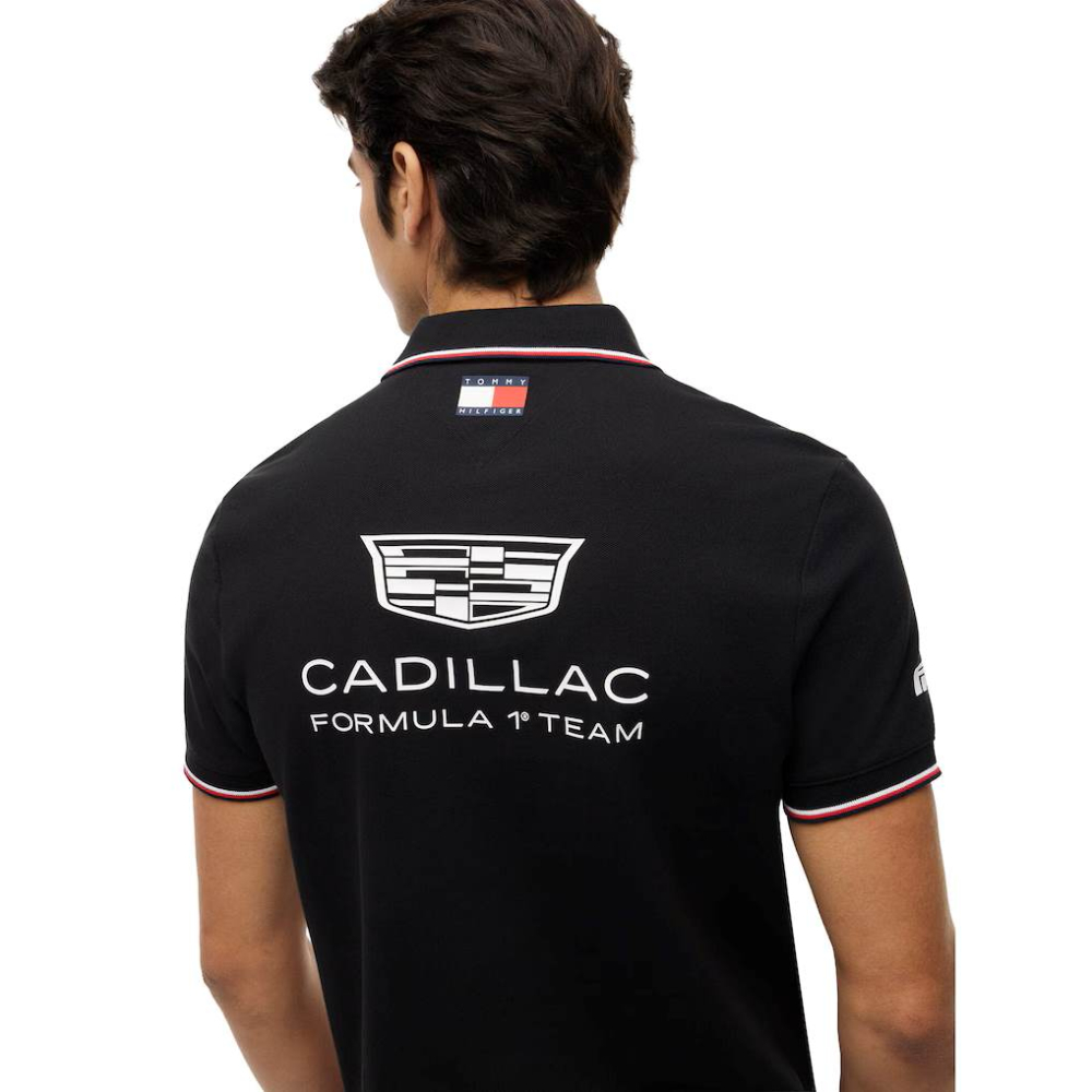 Tricou polo Cadillac Tommy Hilfiger Team Replica - Negru [2]