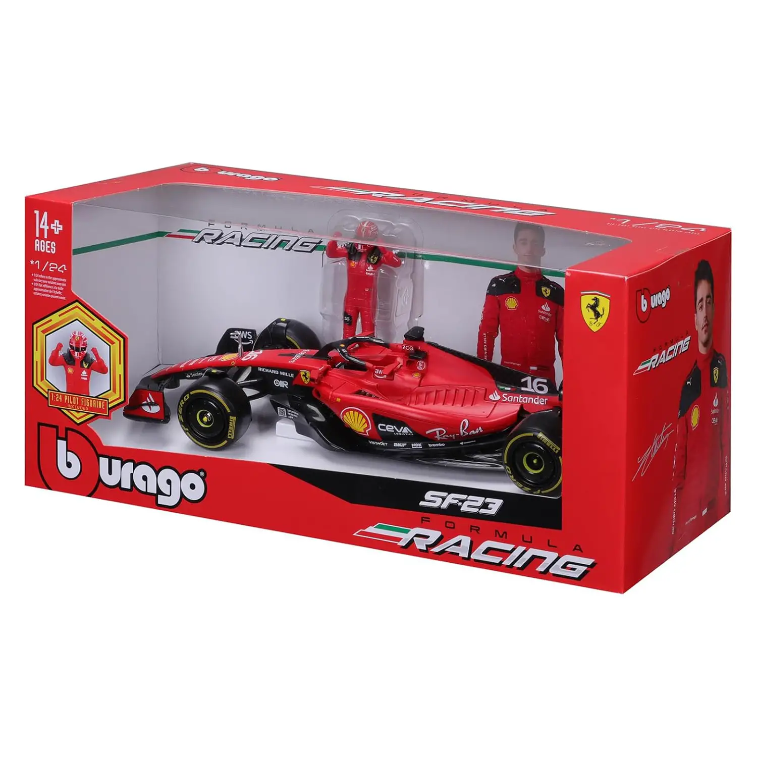 Formula Racing F1 Ferrari SF-23  cu pilot inclus 1:24 [2]