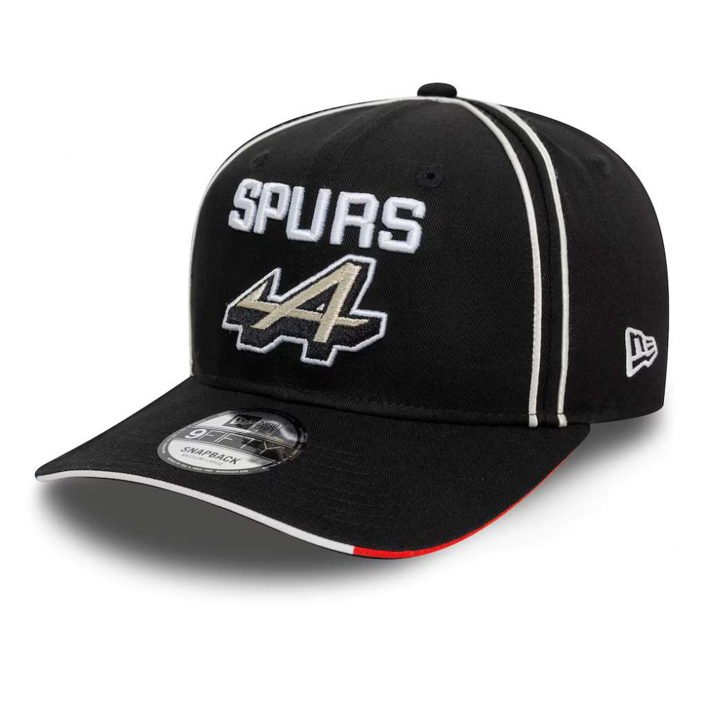 Șapcă Alpine F1 Team X San Antonio Spurs 2024 New Era 9FIFTY Pre Curve Ediție Specială Austin GP [1]