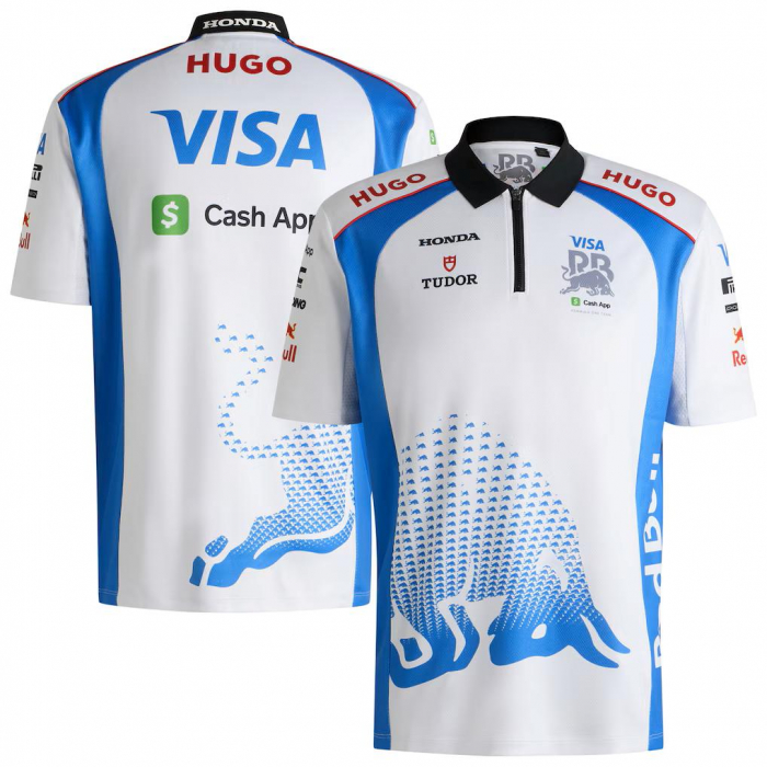 Tricou polo VCARB Hugo 2025 Team - Alb [1]