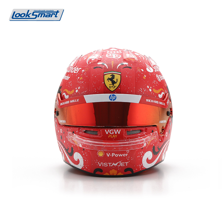 Cască  1:5 Carlos Sainz – Scuderia Ferrari HP, câștigătoare a GP-ului Mexicului 2024 [2]