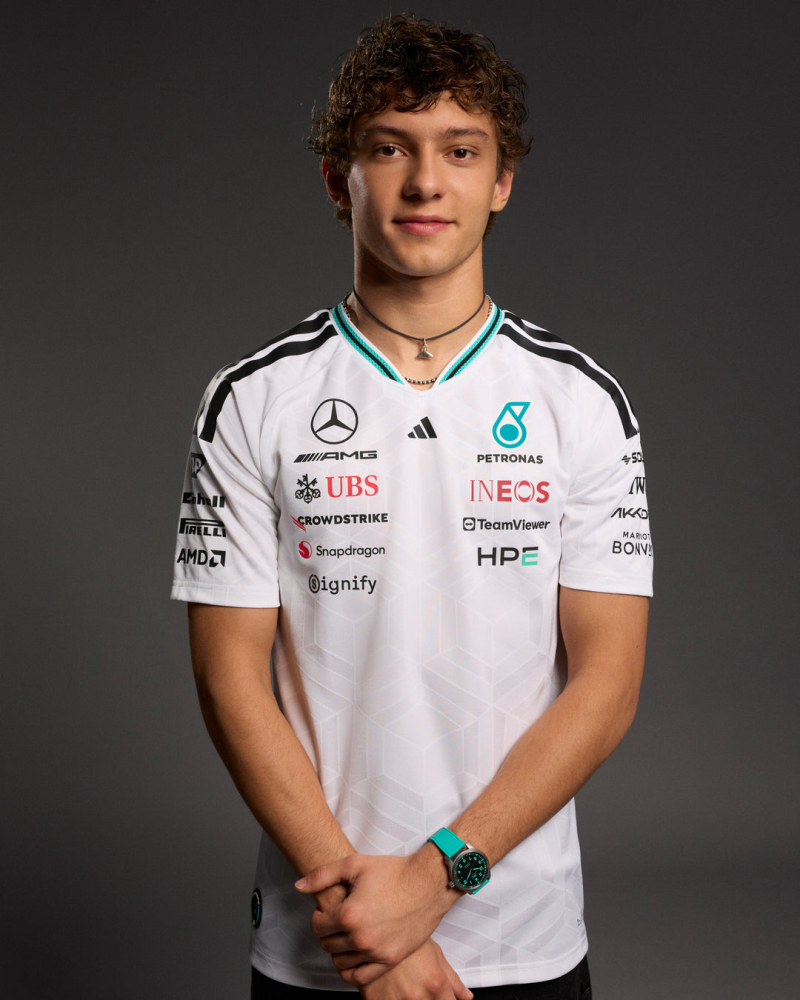 Tricou bărbătesc Mercedes F1 Team 2026 Authentic Driver, alb [2]
