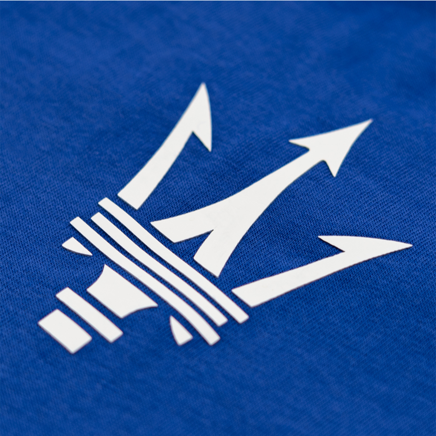 Tricou Maserati albastru cu imprimeu cauciucat [2]