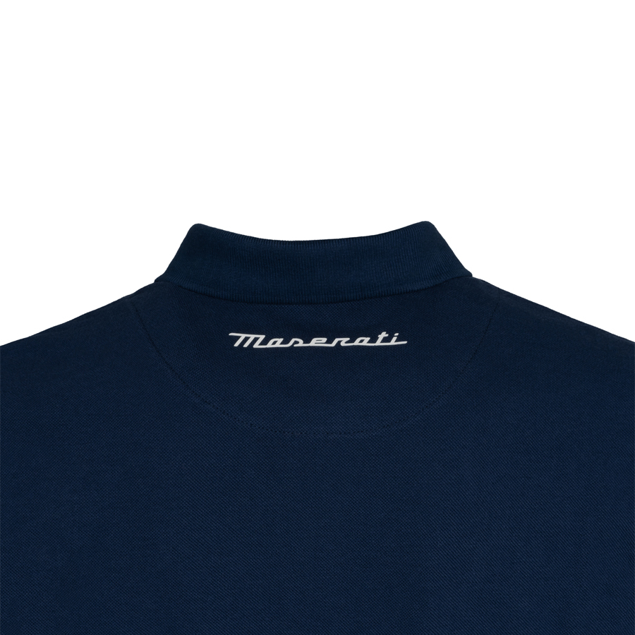 Tricou Polo Maserati Trident Albastru Navy [2]