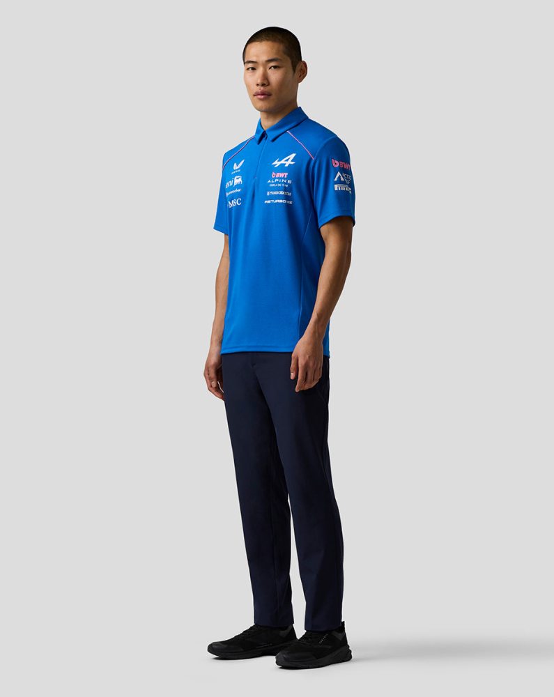 Tricou polo oficial pentru bărbați, echipa de Formula 1 Alpine 2026 [3]