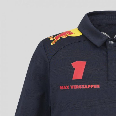 Tricou Polo Oficial Red Bull Racing 2025 Max Verstappen pentru Copii [2]