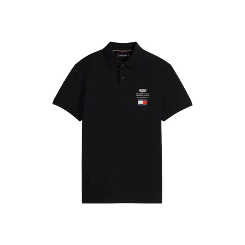Tricou polo unisex Cadillac Tommy Hilfiger 2026 cu logo - Negru [3]