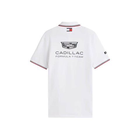 Tricou polo Cadillac Tommy Hilfiger Team 2026 - Alb [1]