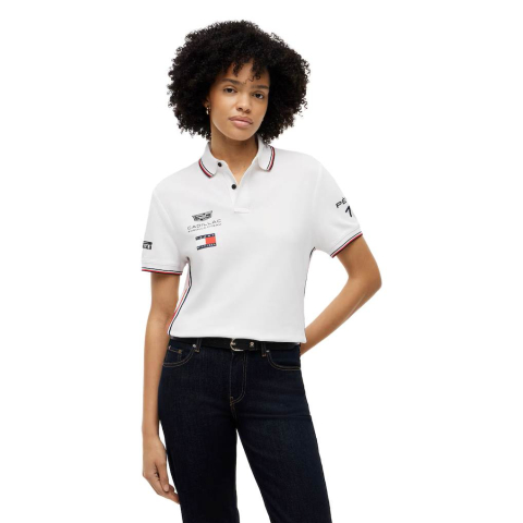 Cadillac F1 Team - Tricou polo Cadillac Tommy Hilfiger 2026 Sergio Perez Team - Alb